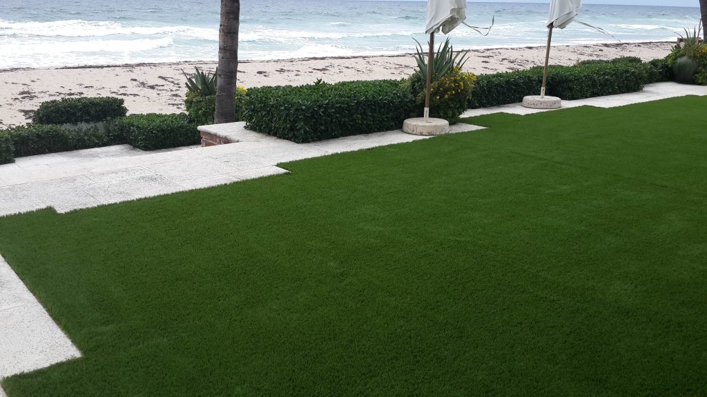 Artificial Grass in West Palm Beach in backyard