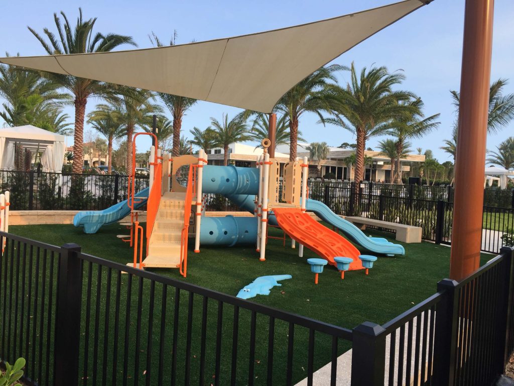 Artificial Turf in Fort Lauderdale covering a colorful playground
