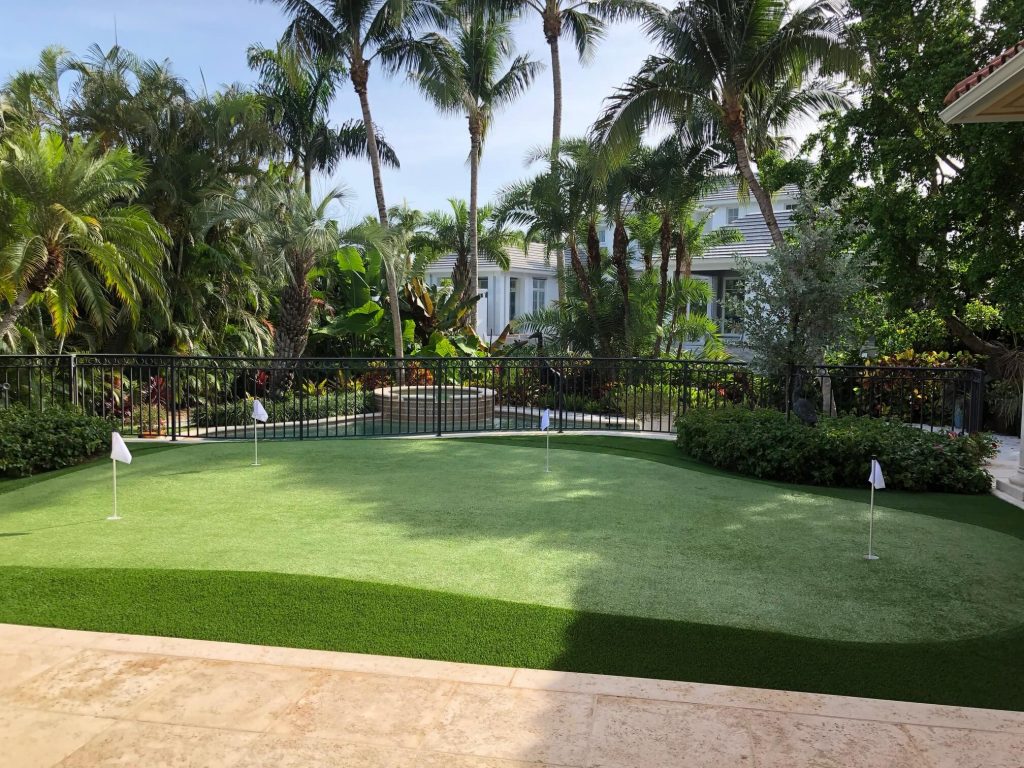 Artificial Grass in Fort Lauderdale in residential property