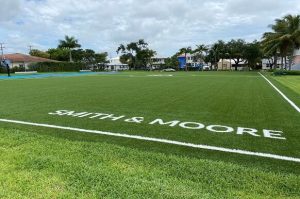 A sports field completed by Southwest Greens of Florida
